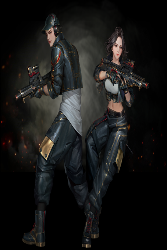 PUBG 캐릭터 일러스트